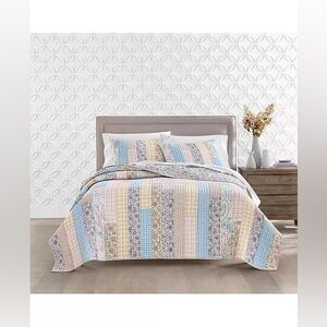 Charter Club Spring Gingham Patchwork Quilt, Full/Queen